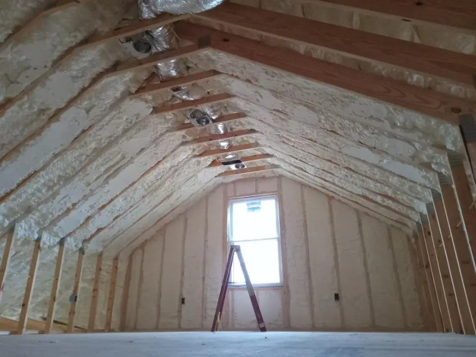 Spray foam roofing application for Crawl Space Insulation project in Dyersburg